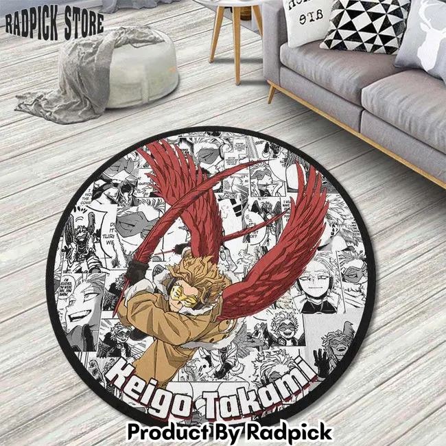 Keigo takami manga mix round rug custom my hero academia anime circle carpet  rp5955658